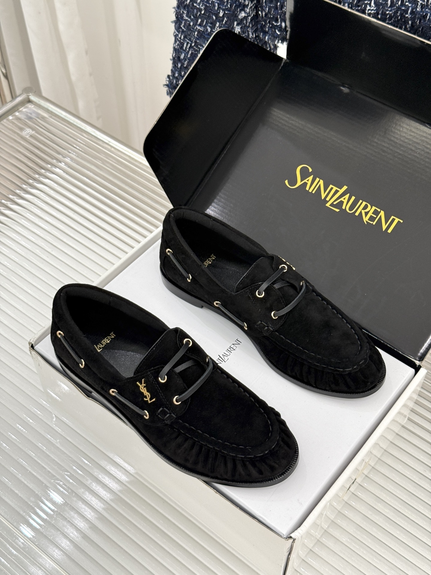 男码+40(配原版飞机盒) Saint Lauren*YSL圣罗兰26WF新品 YSL小logo乐福鞋 标志性的小log 男码+40(配原版飞机盒) Saint Lauren*YSL圣罗兰26WF新品 YSL小logo乐福鞋 标志性的小log