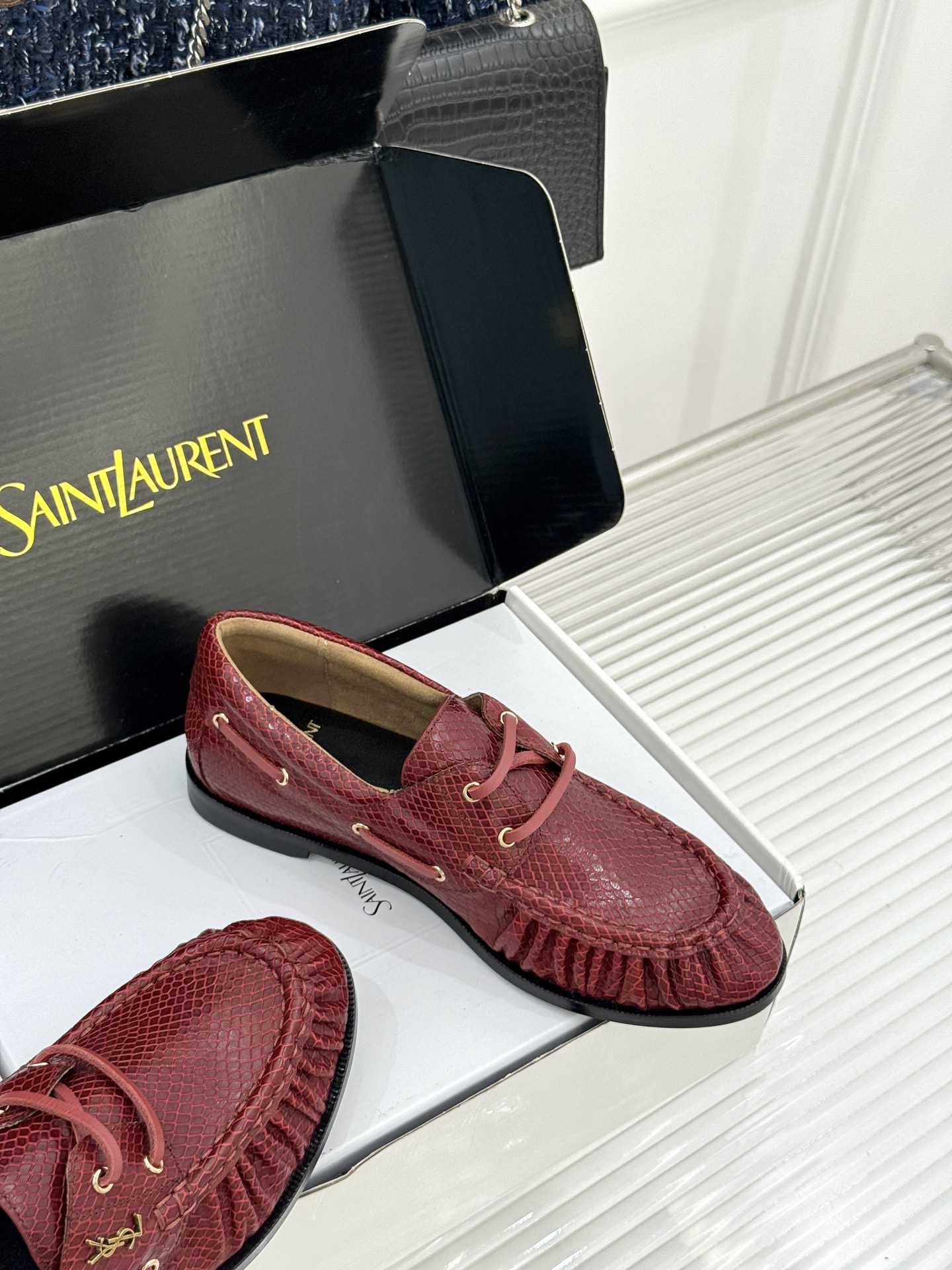 男码+40(配原版飞机盒) Saint Lauren*YSL圣罗兰26WF新品 YSL小logo乐福鞋 标志性的小log 男码+40(配原版飞机盒) Saint Lauren*YSL圣罗兰26WF新品 YSL小logo乐福鞋 标志性的小log