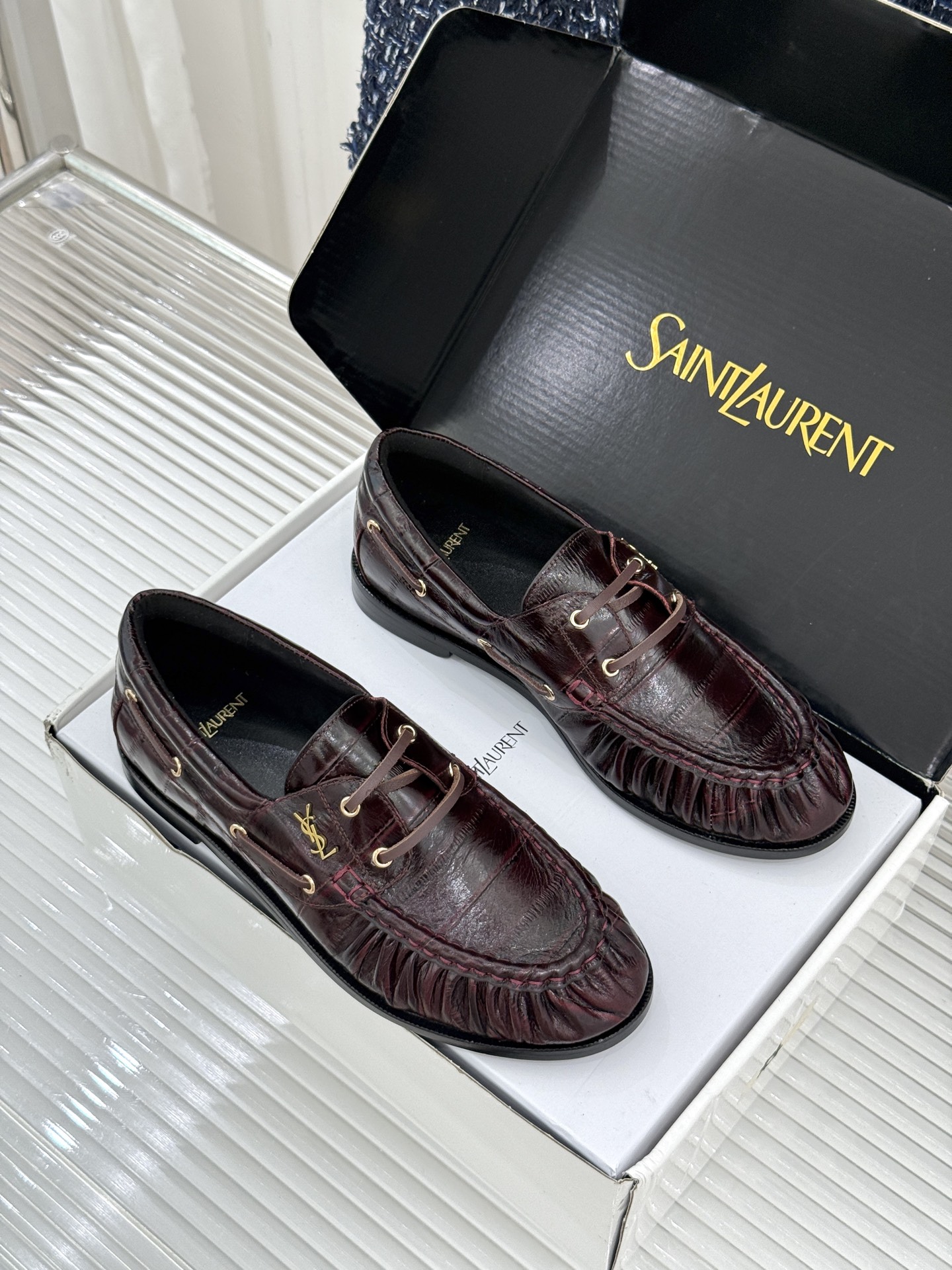 男码+40(配原版飞机盒) Saint Lauren*YSL圣罗兰26WF新品 YSL小logo乐福鞋 标志性的小log 男码+40(配原版飞机盒) Saint Lauren*YSL圣罗兰26WF新品 YSL小logo乐福鞋 标志性的小log