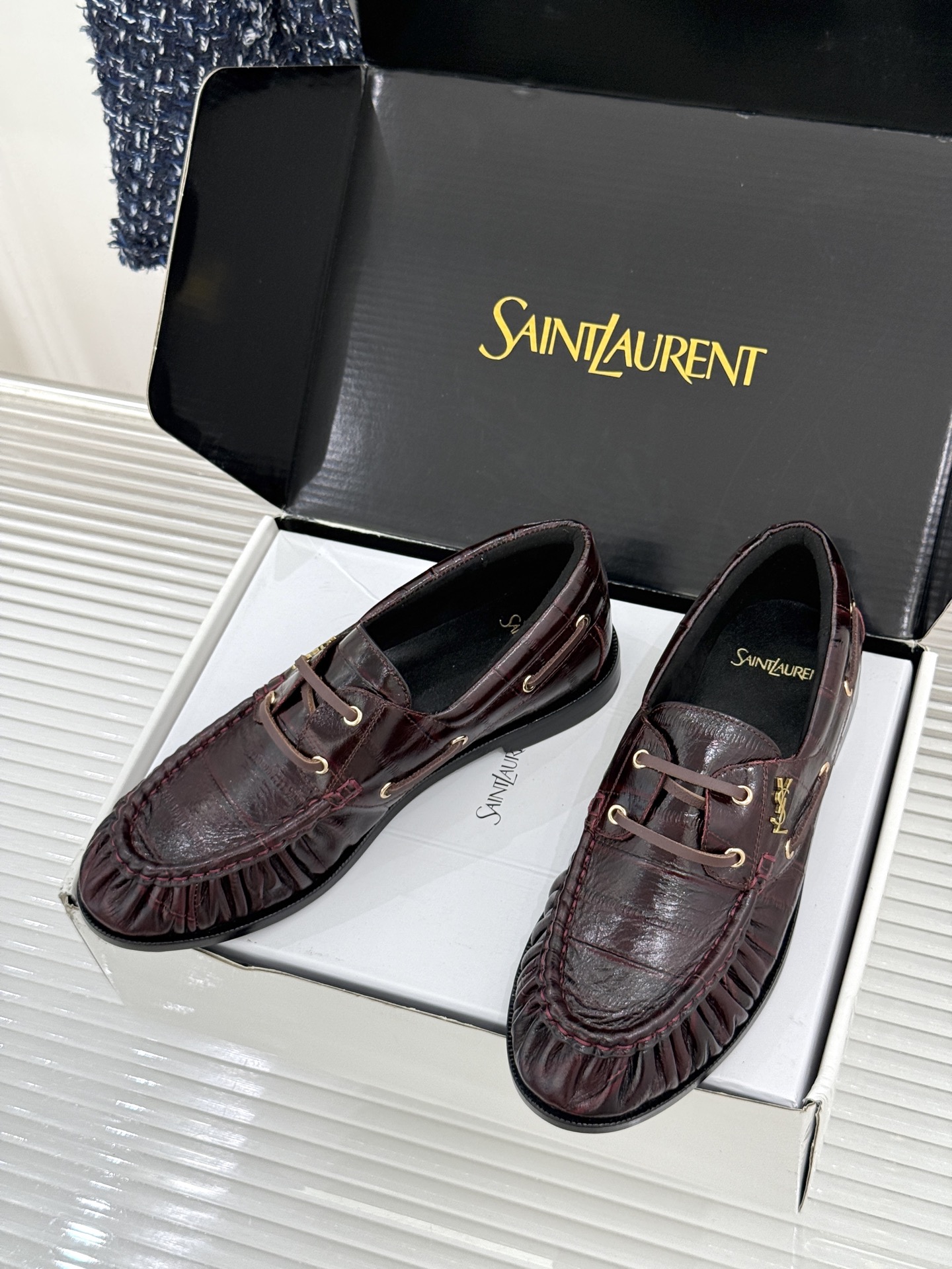 男码+40(配原版飞机盒) Saint Lauren*YSL圣罗兰26WF新品 YSL小logo乐福鞋 标志性的小log 男码+40(配原版飞机盒) Saint Lauren*YSL圣罗兰26WF新品 YSL小logo乐福鞋 标志性的小log