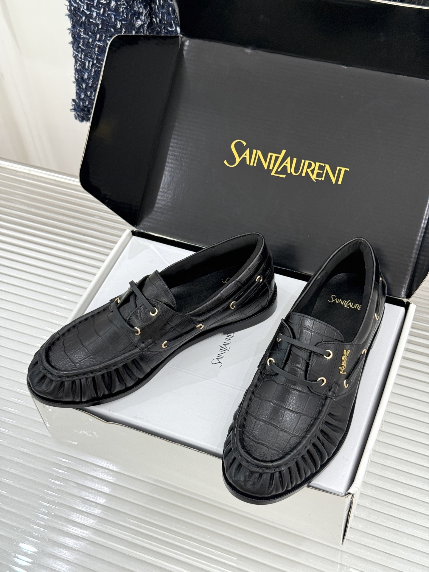 男码+40(配原版飞机盒) Saint Lauren*YSL圣罗兰26WF新品 YSL小logo乐福鞋 标志性的小log 男码+40(配原版飞机盒) Saint Lauren*YSL圣罗兰26WF新品 YSL小logo乐福鞋 标志性的小log
