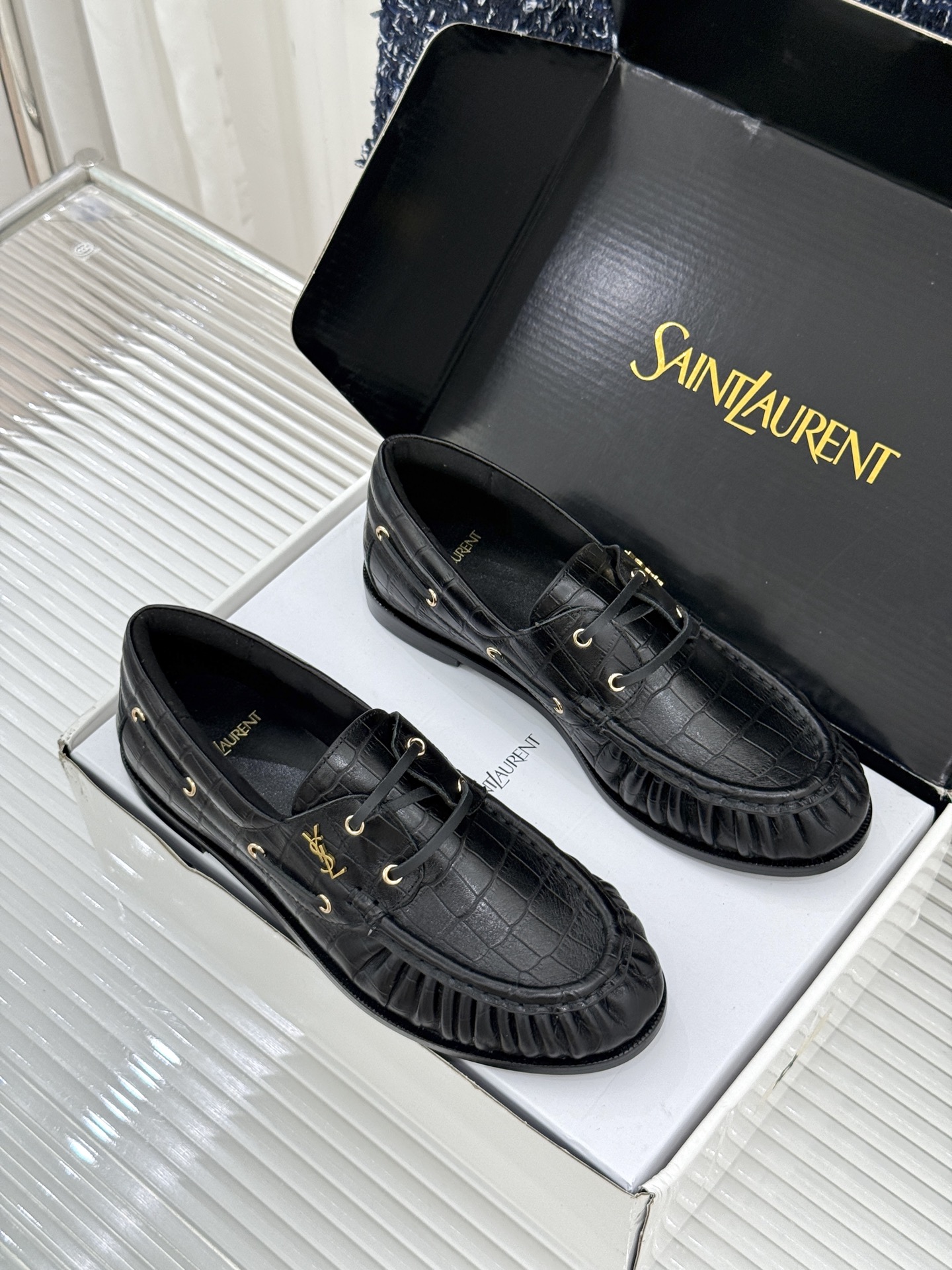 男码+40(配原版飞机盒) Saint Lauren*YSL圣罗兰26WF新品 YSL小logo乐福鞋 标志性的小log 男码+40(配原版飞机盒) Saint Lauren*YSL圣罗兰26WF新品 YSL小logo乐福鞋 标志性的小log
