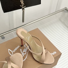 ChristinLouboutin/CL26WF新品 交叉带高跟红底鞋高跟拖鞋 标志性红底辨识度直接拉满 交叉细带勾勒足 ChristinLouboutin/CL26WF新品 交叉带高跟红底鞋高跟拖鞋 标志性红底辨识度直接拉满 交叉细带勾勒足