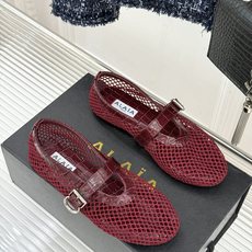 原版盒+10 ALAÏA /阿莱雅 26WF新品 镂空网面平底玛丽珍鞋 网面镂空平底玛丽珍鞋 精致网格通透又轻盈 绒面锁 原版盒+10 ALAÏA /阿莱雅 26WF新品 镂空网面平底玛丽珍鞋 网面镂空平底玛丽珍鞋 精致网格通透又轻盈 绒面锁