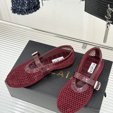 原版盒+10 ALAÏA /阿莱雅 26WF新品 镂空网面平底玛丽珍鞋 网面镂空平底玛丽珍鞋 精致网格通透又轻盈 绒面锁 原版盒+10 ALAÏA /阿莱雅 26WF新品 镂空网面平底玛丽珍鞋 网面镂空平底玛丽珍鞋 精致网格通透又轻盈 绒面锁