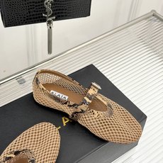原版盒+10 ALAÏA /阿莱雅 26WF新品 镂空网面平底玛丽珍鞋 网面镂空平底玛丽珍鞋 精致网格通透又轻盈 绒面锁 原版盒+10 ALAÏA /阿莱雅 26WF新品 镂空网面平底玛丽珍鞋 网面镂空平底玛丽珍鞋 精致网格通透又轻盈 绒面锁