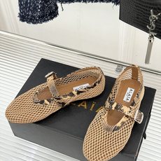 原版盒+10 ALAÏA /阿莱雅 26WF新品 镂空网面平底玛丽珍鞋 网面镂空平底玛丽珍鞋 精致网格通透又轻盈 绒面锁 原版盒+10 ALAÏA /阿莱雅 26WF新品 镂空网面平底玛丽珍鞋 网面镂空平底玛丽珍鞋 精致网格通透又轻盈 绒面锁