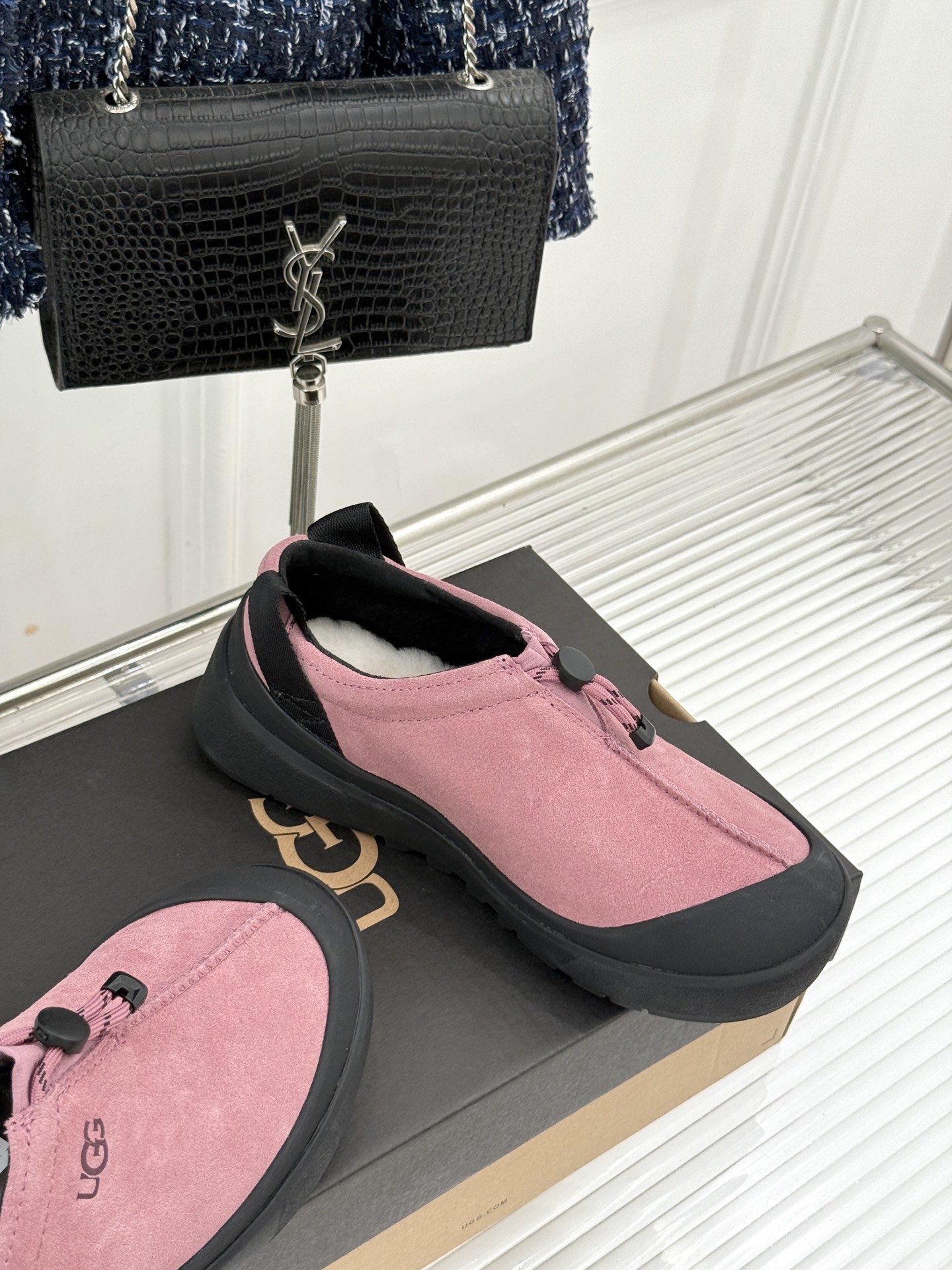 （男码＋10） UGG 26WF秋冬新品时尚彩壳 一脚蹬2.0塔斯曼羊毛休闲鞋 彩壳2.0质感升级 塔斯曼羊毛亲肤暖 一
