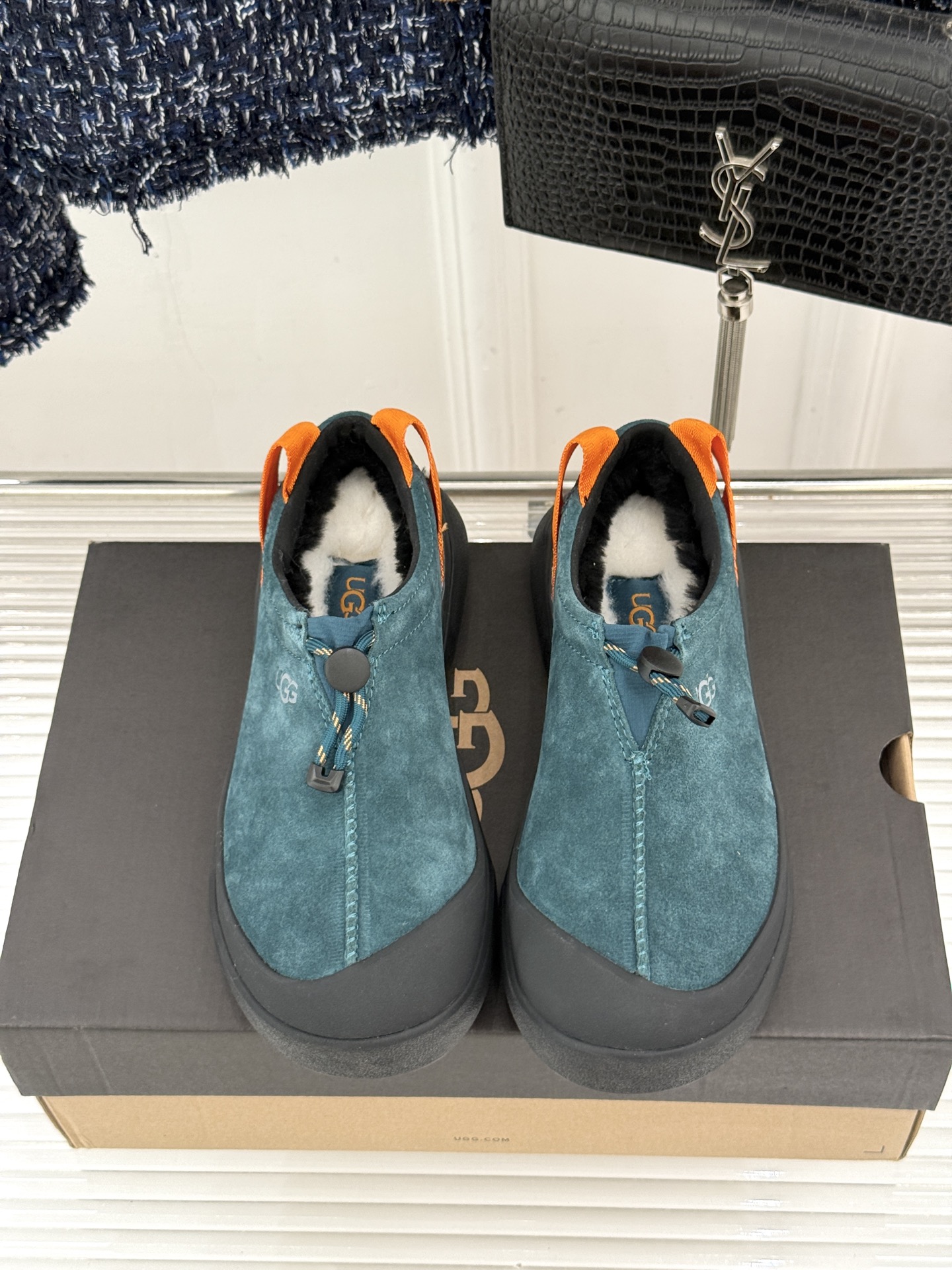 （男码＋10） UGG 26WF秋冬新品时尚彩壳 一脚蹬2.0塔斯曼羊毛休闲鞋 彩壳2.0质感升级 塔斯曼羊毛亲肤暖 一