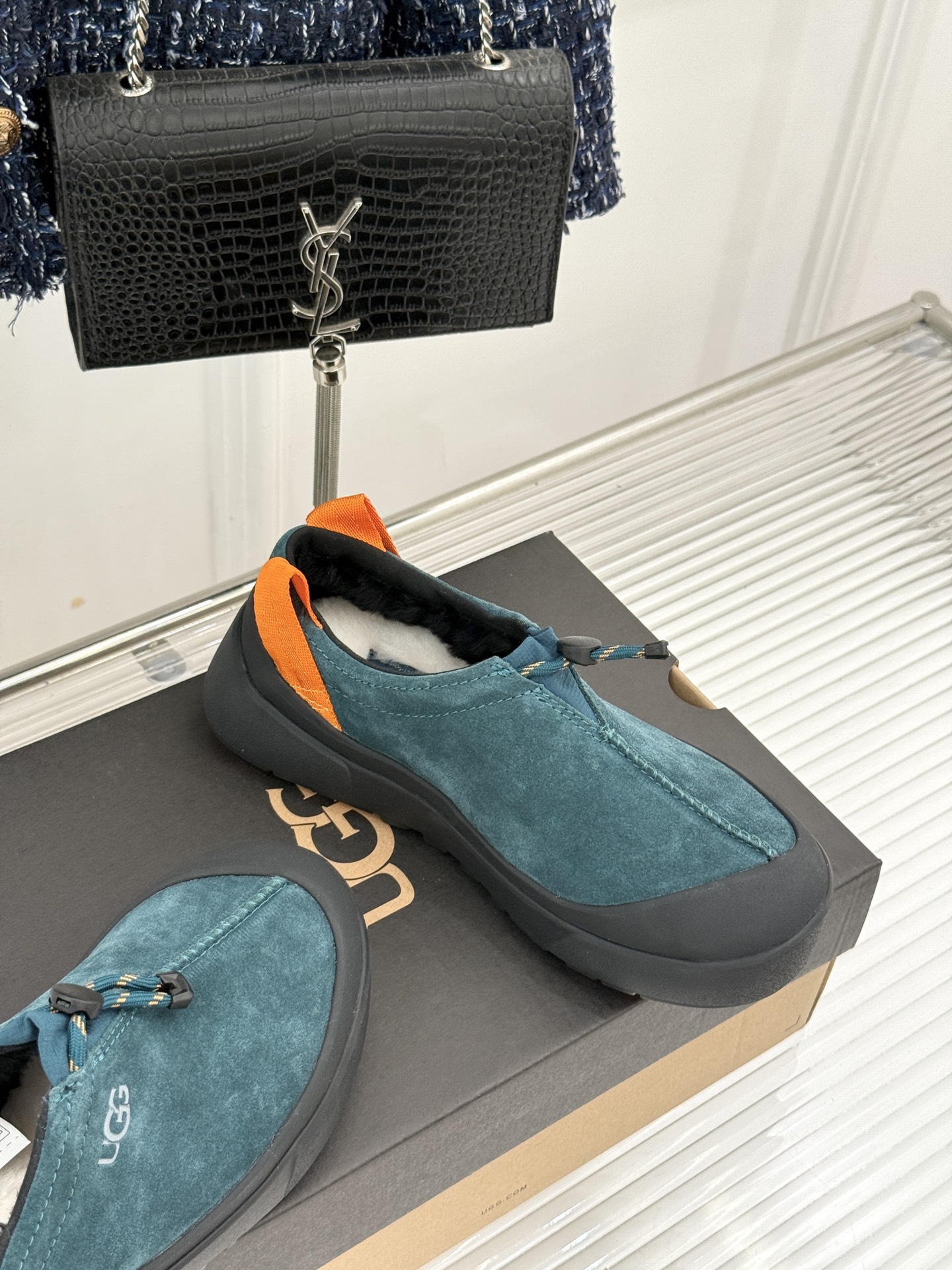 （男码＋10） UGG 26WF秋冬新品时尚彩壳 一脚蹬2.0塔斯曼羊毛休闲鞋 彩壳2.0质感升级 塔斯曼羊毛亲肤暖 一