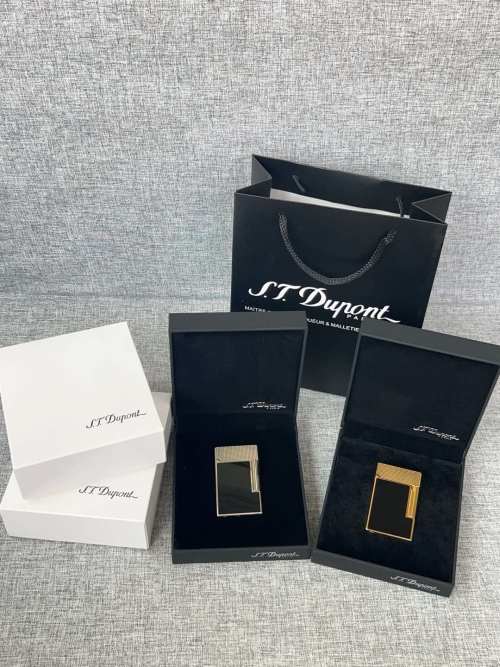 S.T. Dupont Lighter - Luxury Smoking Essential for Men - Gold/Silver Finish 1 S.T. Dupont Lighter – Luxury Smoking Essential for Men – Gold/Silver Finish