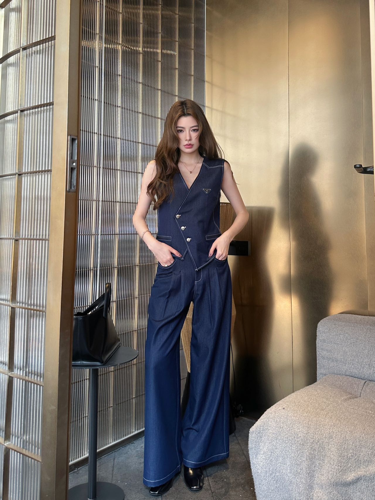 NO:760859,Model upper body picture,,19860909模特上身图,,,Women's clothing