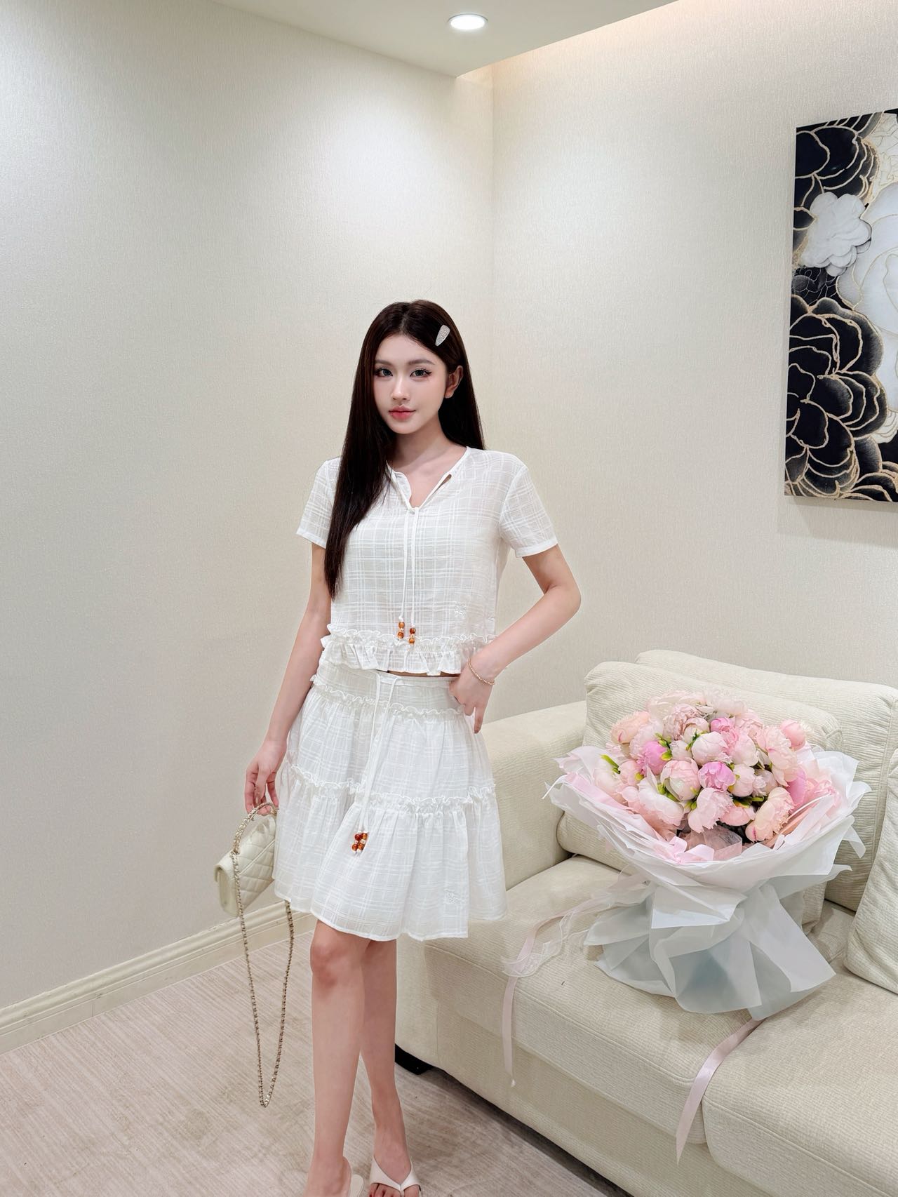 NO:865369,Model upper body picture,,19860909模特上身图,,,Women's clothing