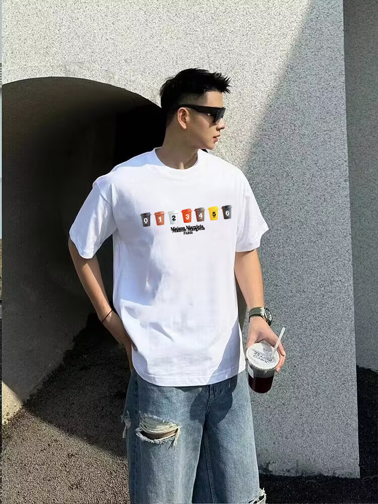 마르지엘라 프린트 로고 코튼 반팔 티셔츠 88739 이미지 7