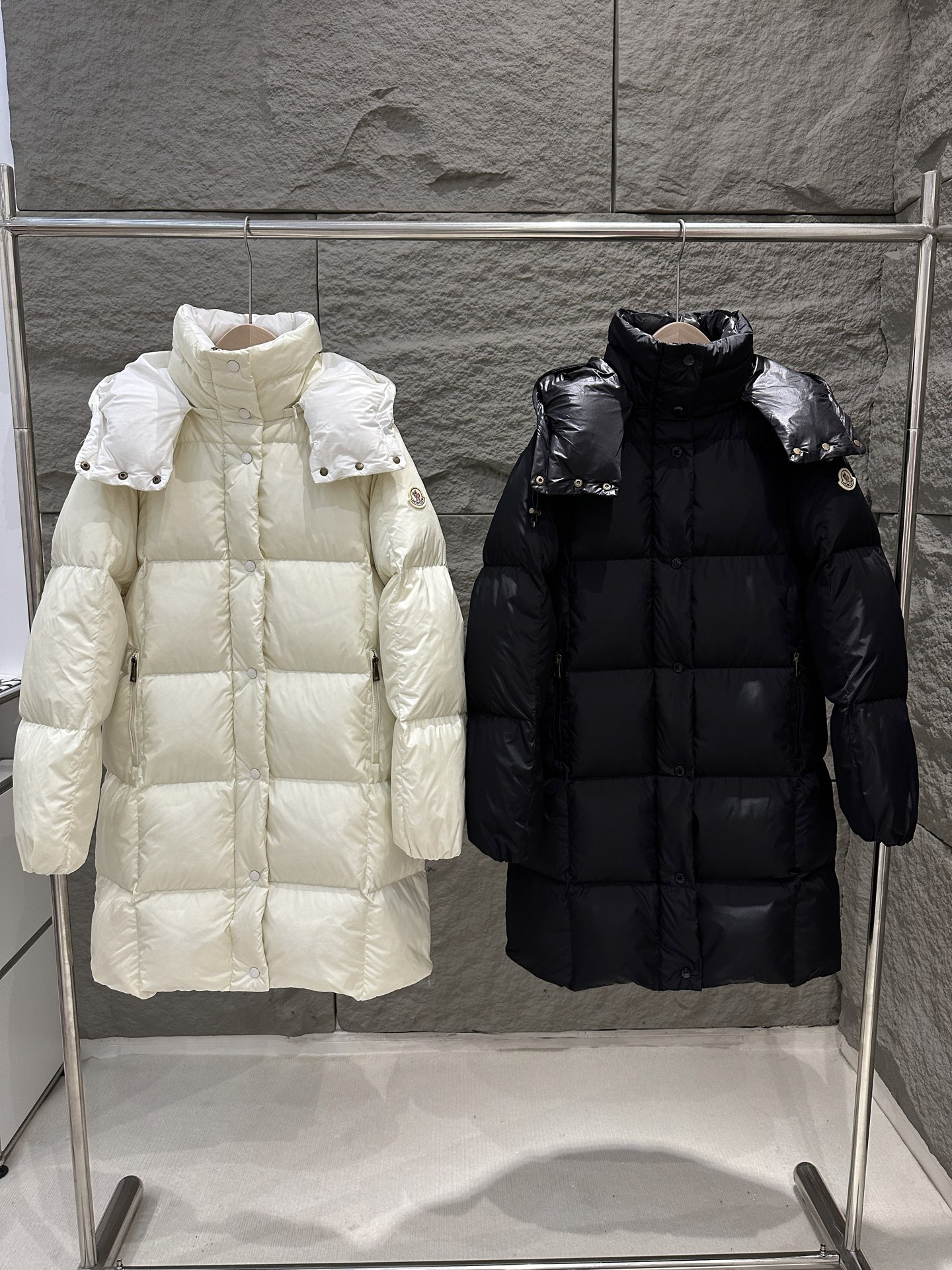 Moncler Women's Litte Hooded Long Down Puffer Jacket - Winter Coat