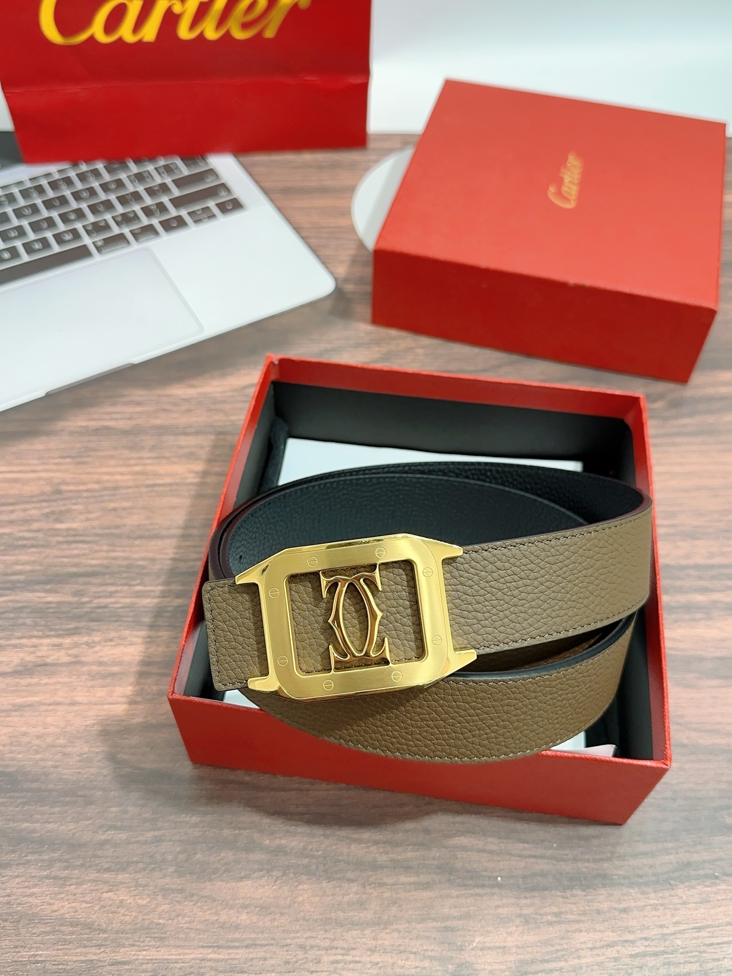 Imported Oxen Leather Men’s Regular 3.5cm Width Calcium Belt Purchase (20 words) - 图片 6