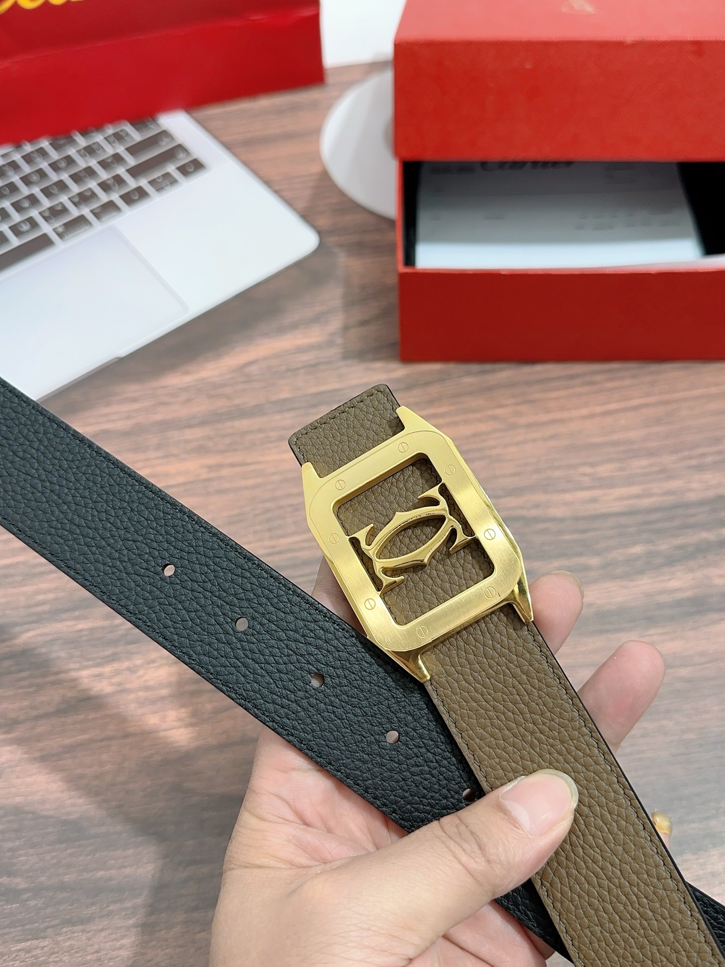 Imported Oxen Leather Men’s Regular 3.5cm Width Calcium Belt Purchase (20 words) - 图片 2