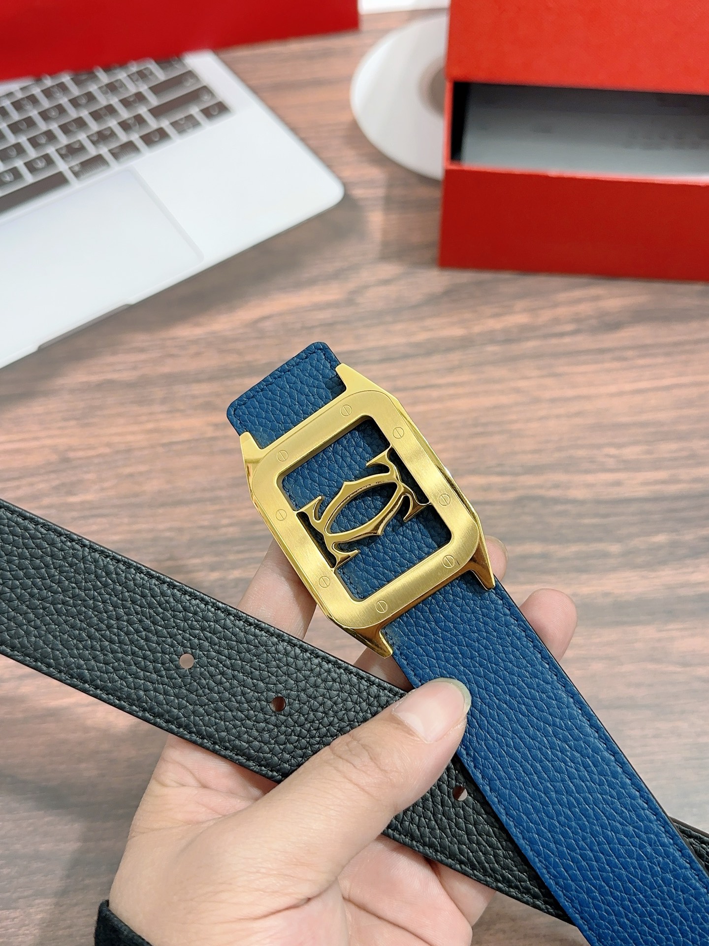 “High-Quality 3.5cm Oxen Leather Men’s Calcium Belt Purchase” - 图片 2