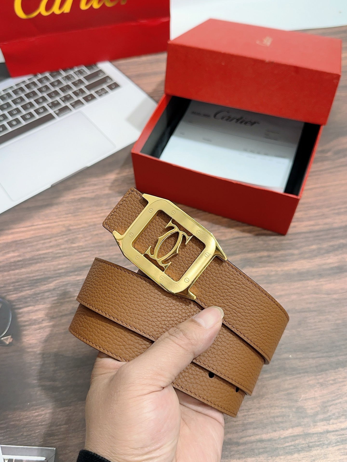 Imported Oxen Leather Men’s Regular 3.5cm Calcium Belt Purchase (p483)