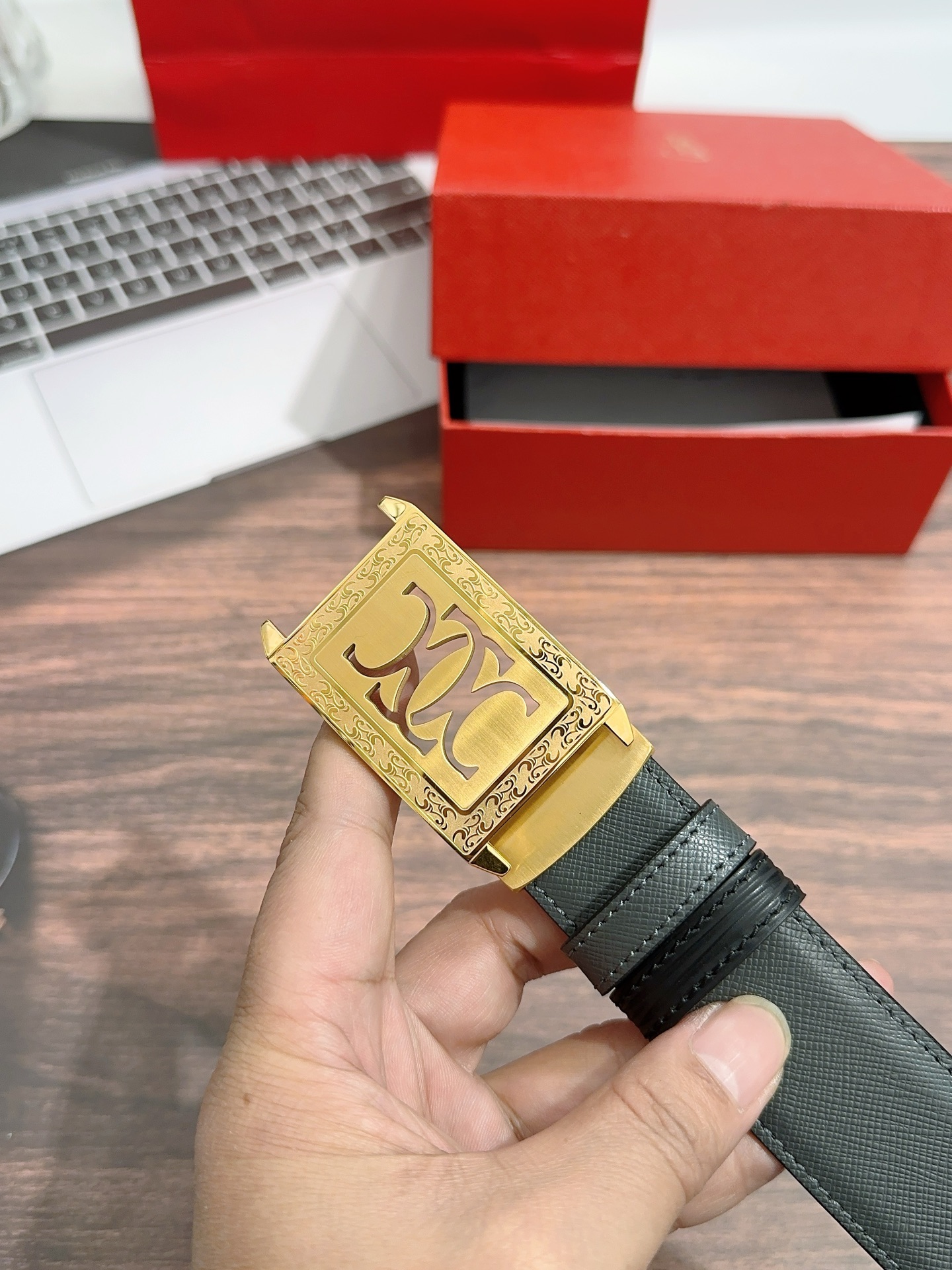 Imported Oxen Leather Men’s Regular 3.5cm Calcium Belt Purchase (20 words) - 图片 5