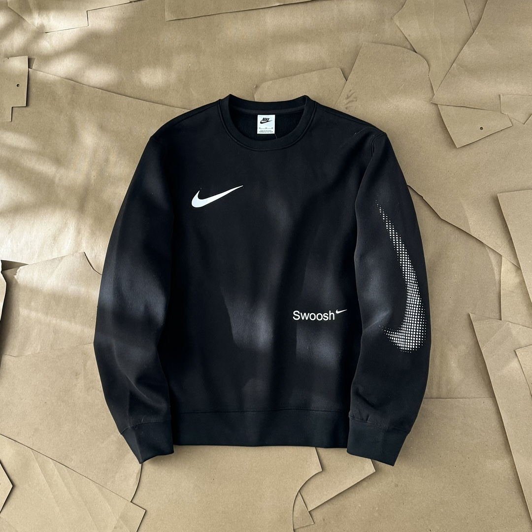 Nike Buy Clothing Sweatshirts Black White Knitting Fall/Winter Collection Fashion Sweatpants
