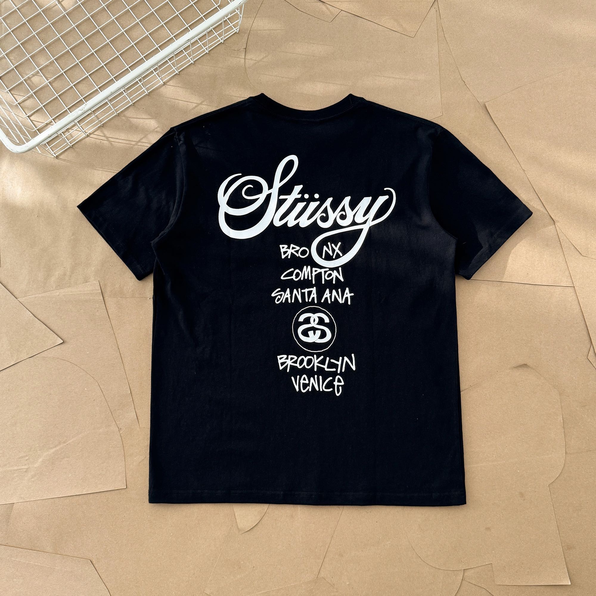 Stussy Kleding T-Shirt Zwart KhakiName Korte mouw