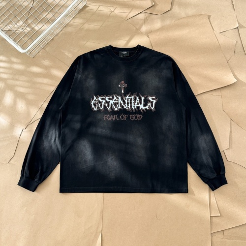 Essentials Fear of God Vintage Wash Black Long Sleeve T-Shirt 1 Essentials Fear of God Vintage Wash Black Long Sleeve T-Shirt