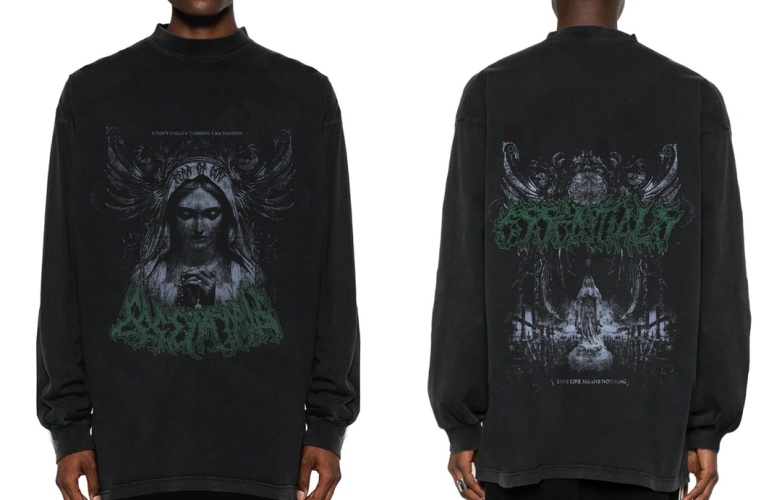 Essentials Fear of Dog Long Sleeve T-Shirt Vintage Wash Black Graphic Tee 1 Essentials Fear of Dog Long Sleeve T-Shirt Vintage Wash Black Graphic Tee