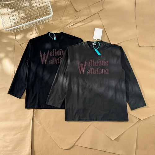 Welldone Rhinestone Embellished Long Sleeve T-Shirt, Unisex Fit 1 Welldone Rhinestone Embellished Long Sleeve T-Shirt, Unisex Fit