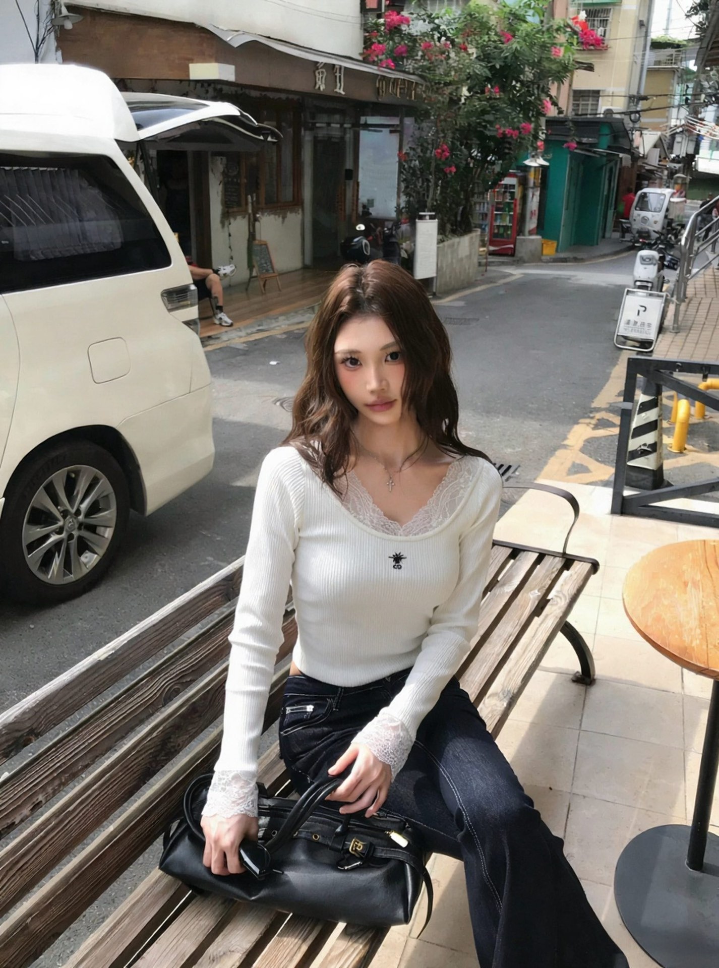  💰105
Diro/迪奥🏠 25ss新款打底上衣🌻
高级大气  柔软弹力很舒服 满满的穿搭高级感  创新面料 轻盈柔软 实物非常赞！紧身显身材 上身洋气百搭，穿搭好看 脱掉外套里搭也是美美的！高品质做工看细节～
颜色：白色 黑色
尺码：SML
s码推荐： 80~100
m码推荐：100～115
L 码推荐： 115～135