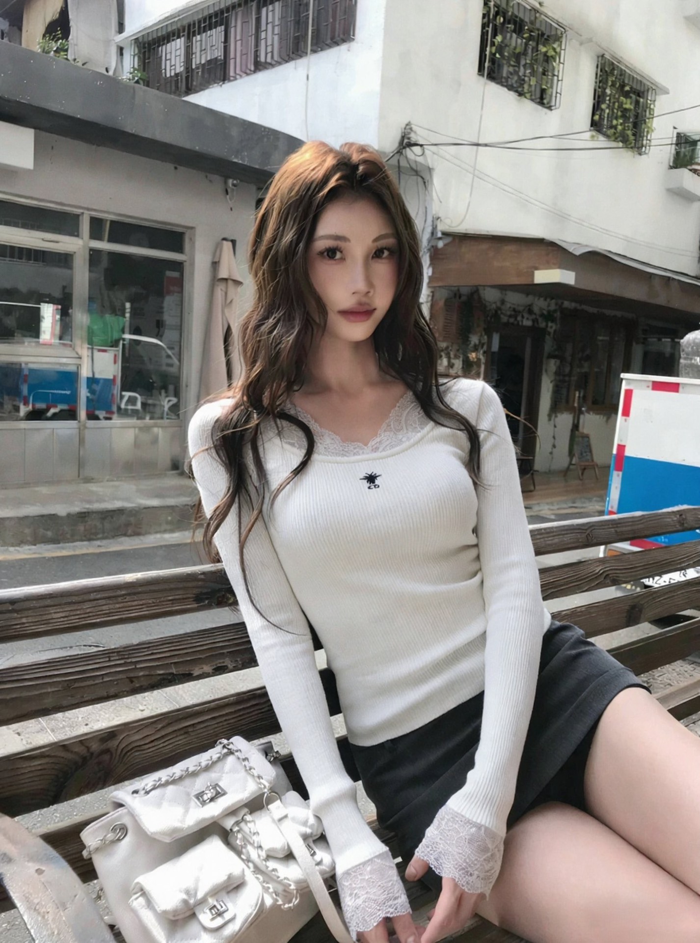  💰105
Diro/迪奥🏠 25ss新款打底上衣🌻
高级大气  柔软弹力很舒服 满满的穿搭高级感  创新面料 轻盈柔软 实物非常赞！紧身显身材 上身洋气百搭，穿搭好看 脱掉外套里搭也是美美的！高品质做工看细节～
颜色：白色 黑色
尺码：SML
s码推荐： 80~100
m码推荐：100～115
L 码推荐： 115～135