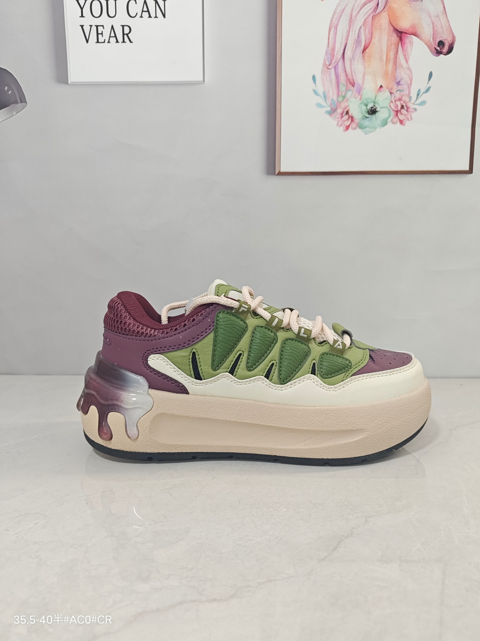 💰130 ✅FILA斐乐 CARROT 萝卜鞋1.0 百搭休闲 轻松舒适 防滑减震耐磨 低帮 板鞋 货号:F12W431212FNA 尺码:35.5 36 36.5 37.5 38 38.5 39 40 ID:HL06951023 Size:35.5～40B