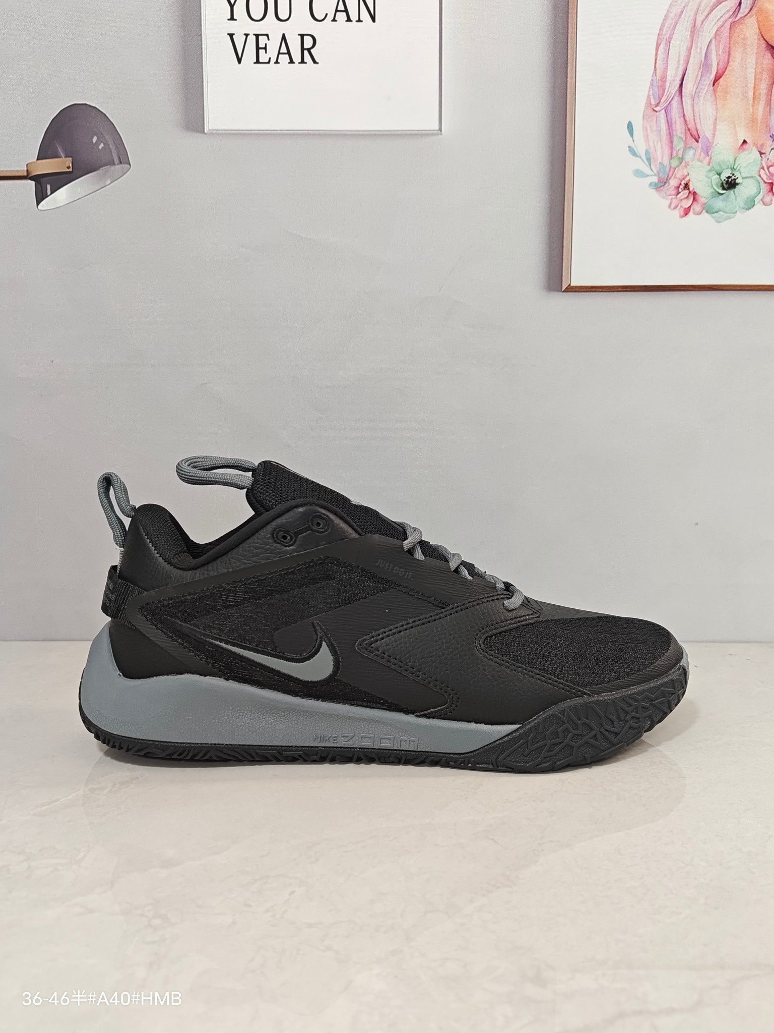 Nike Zoom HyperAce 3 轻便舒适 耐磨透气 排球鞋 男女同款 白紫粉 货号:AA0286-001 带半码