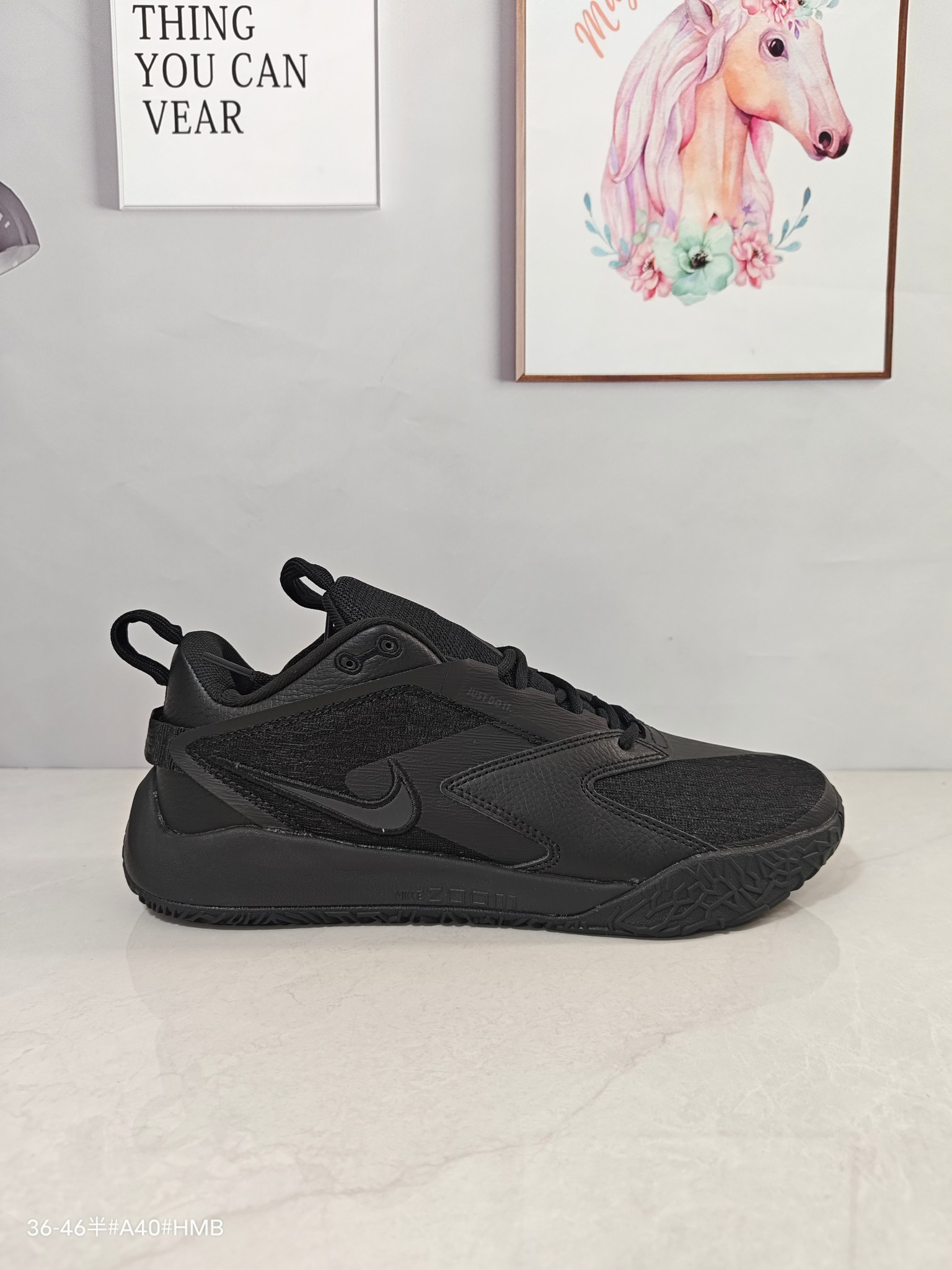 Nike Zoom HyperAce 3 轻便舒适 耐磨透气 排球鞋 男女同款 白紫粉 货号:FQ7074-002 带半码