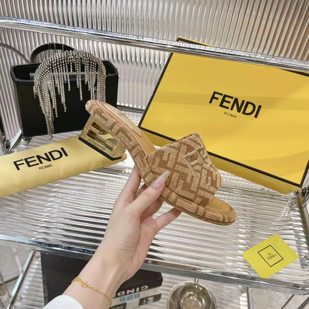 Fendi Women's FF Logo Platform Slide Sandals Luxury Designer Shoes 7 i1740933219224 4426 0 5