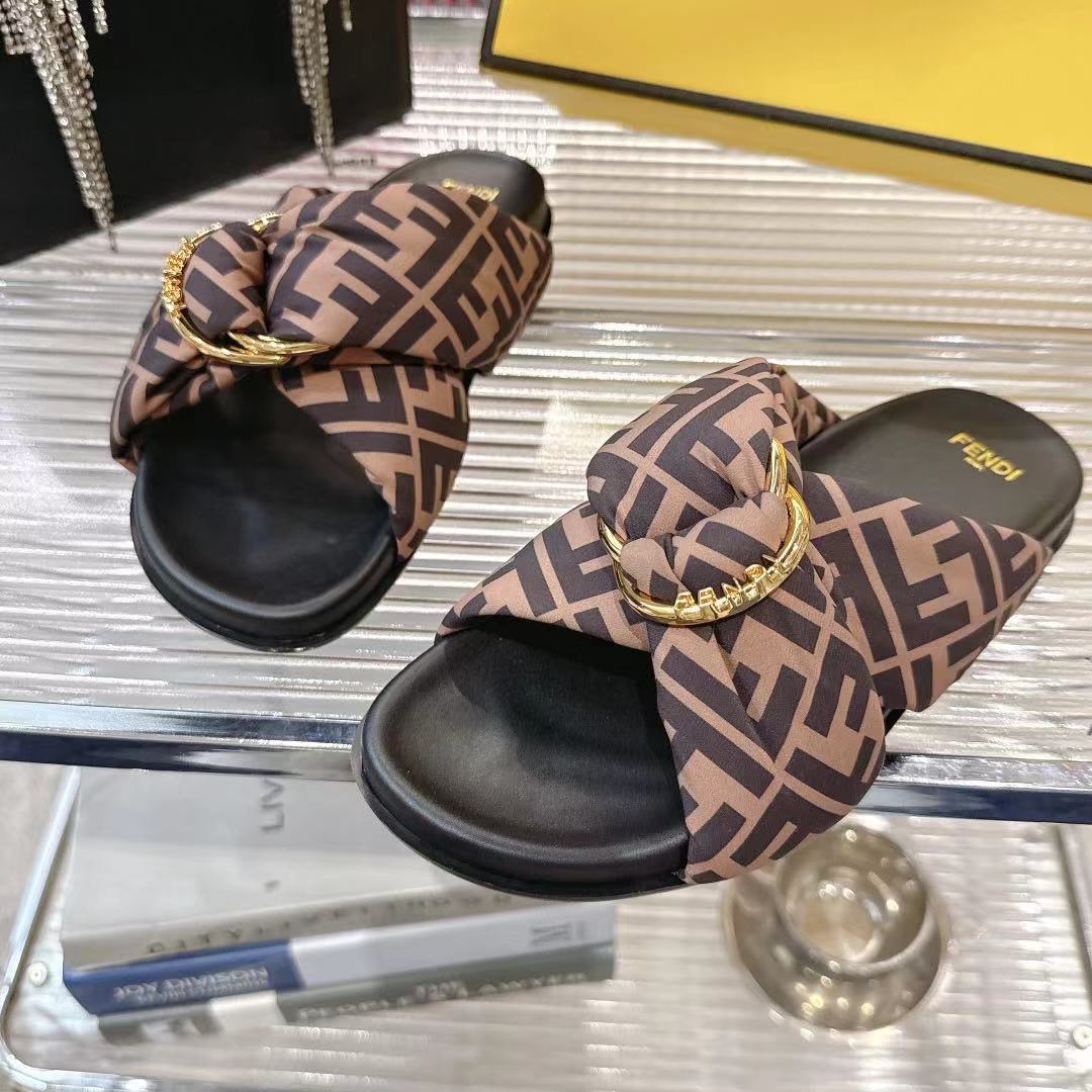 Fendi FF-Motif Flat Slides in Lambskin Leather - Comfortable & Stylish 9 i1742410371932 8105 0 7