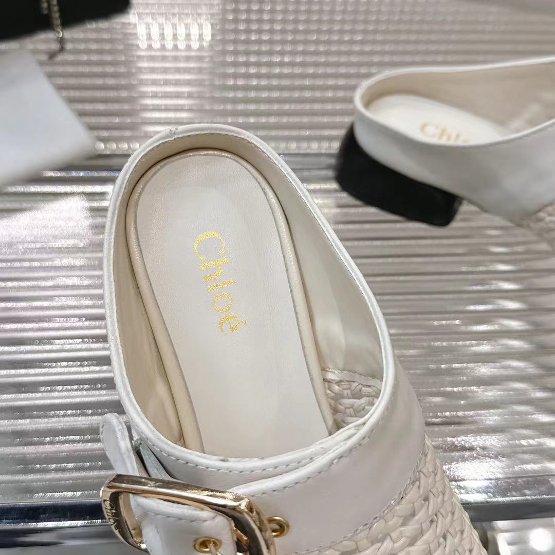 Chloé Woven Fabric Mules - Comfortable, Stylish, and Perfect for Summer 7 i1742410913189 6444 0 5