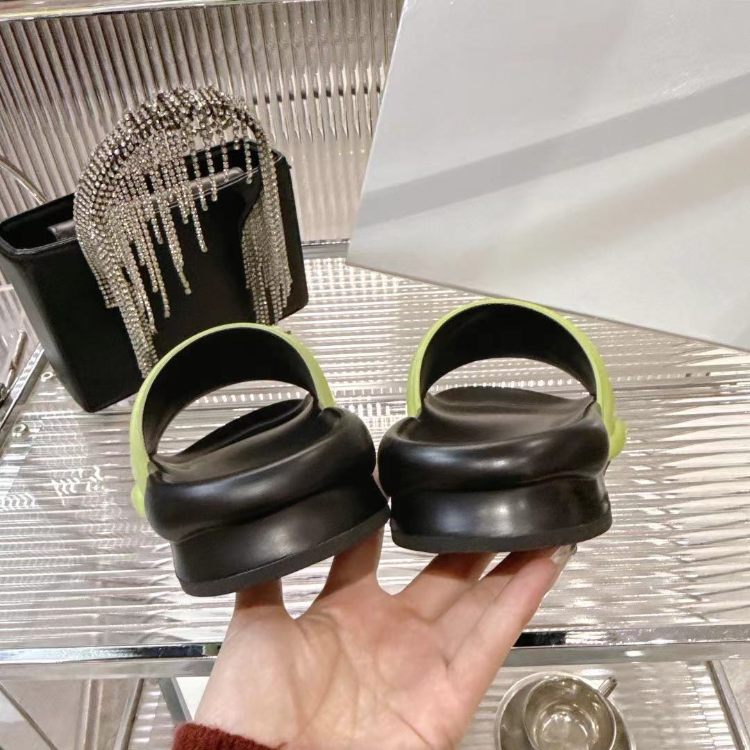 Luxurious Y-3 Early Spring Slippers: Black, Green, Red, White, Original Materials - 图片 8