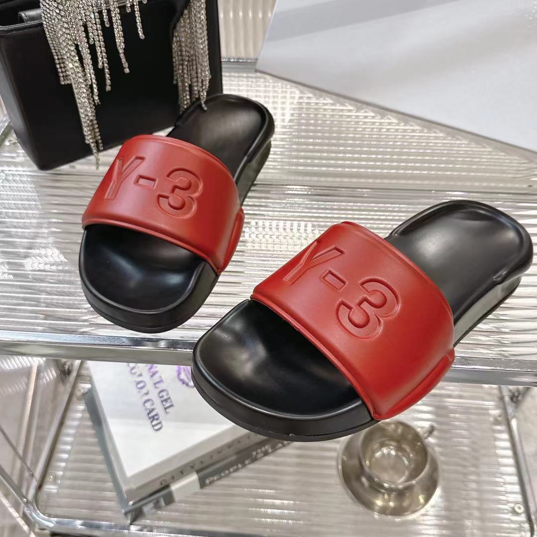New $252 Y-3 Early Spring Slippers: Luxurious Black, Green, Red, White. - 图片 8
