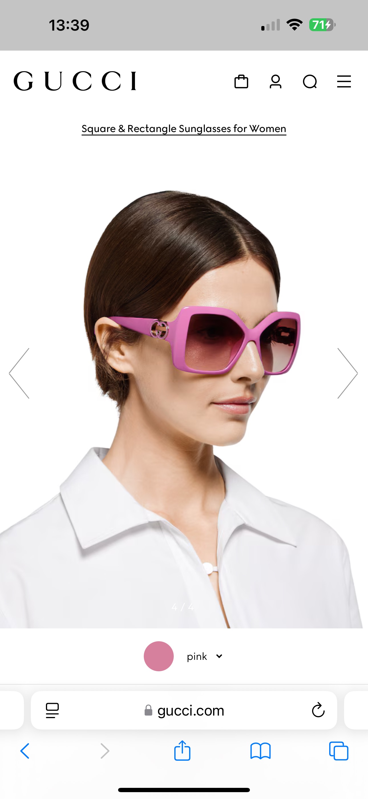 。GUCCI
MOD：GG2015S
size：59口19-140
