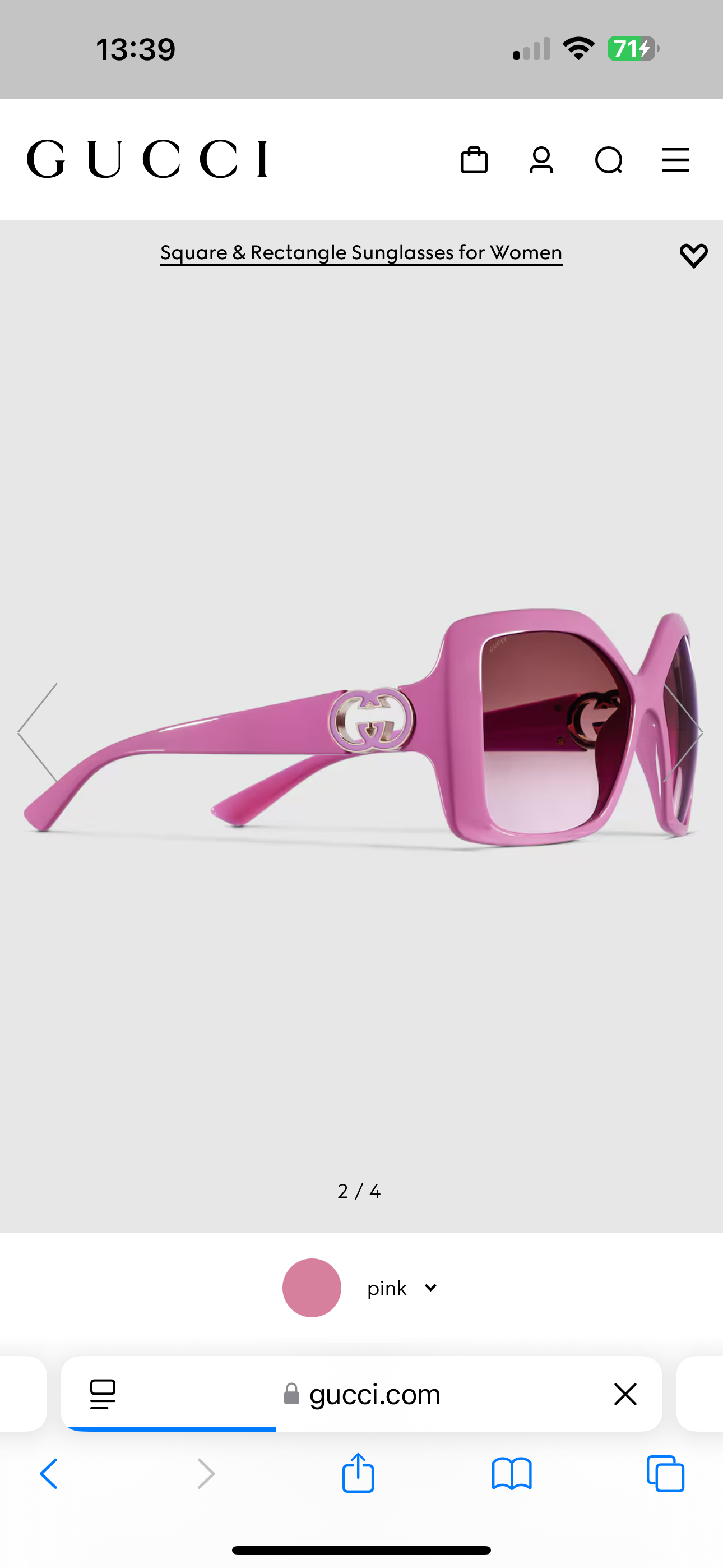 。GUCCI
MOD：GG2015S
size：59口19-140
