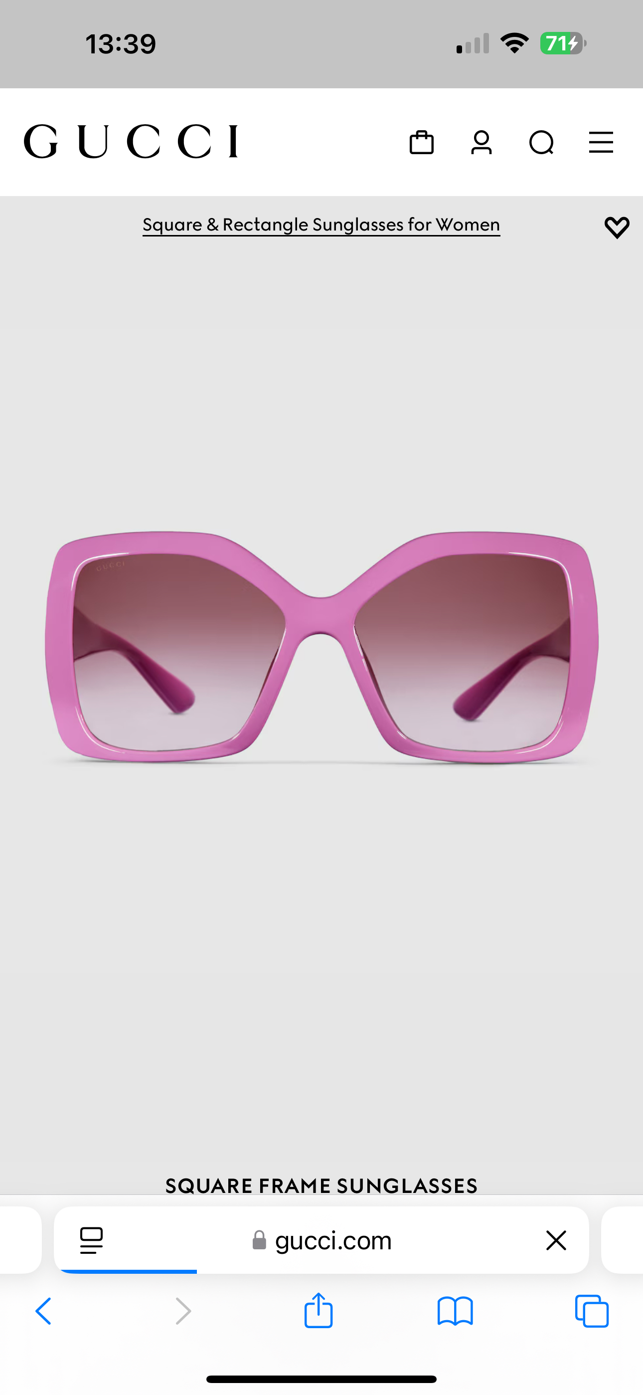 。GUCCI
MOD：GG2015S
size：59口19-140
