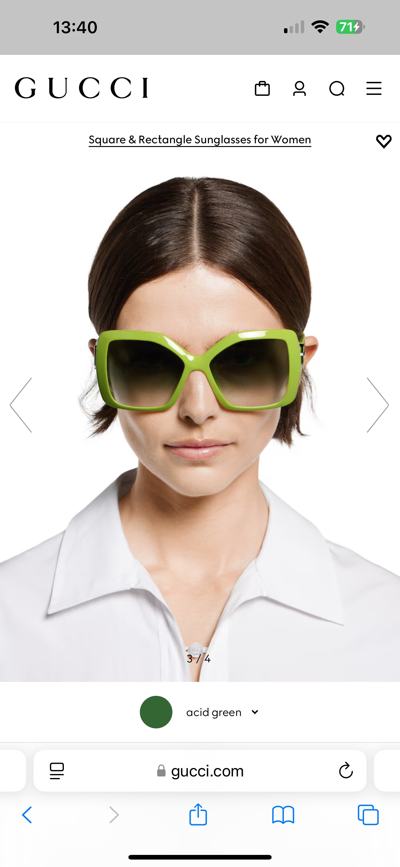 。GUCCI
MOD：GG2015S
size：59口19-140
