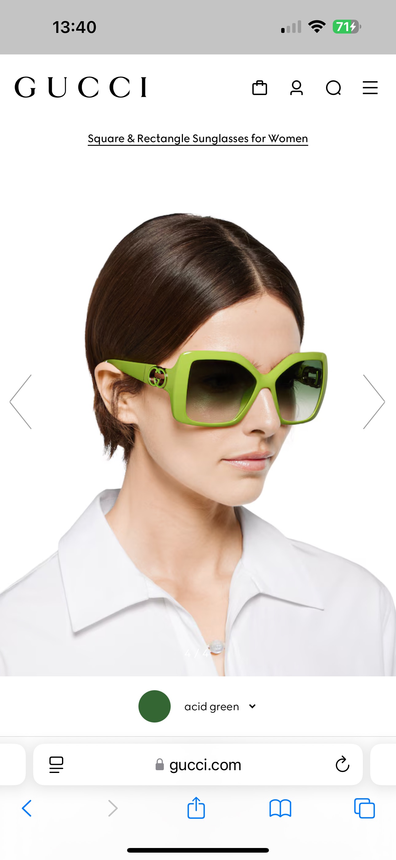 。GUCCI
MOD：GG2015S
size：59口19-140
