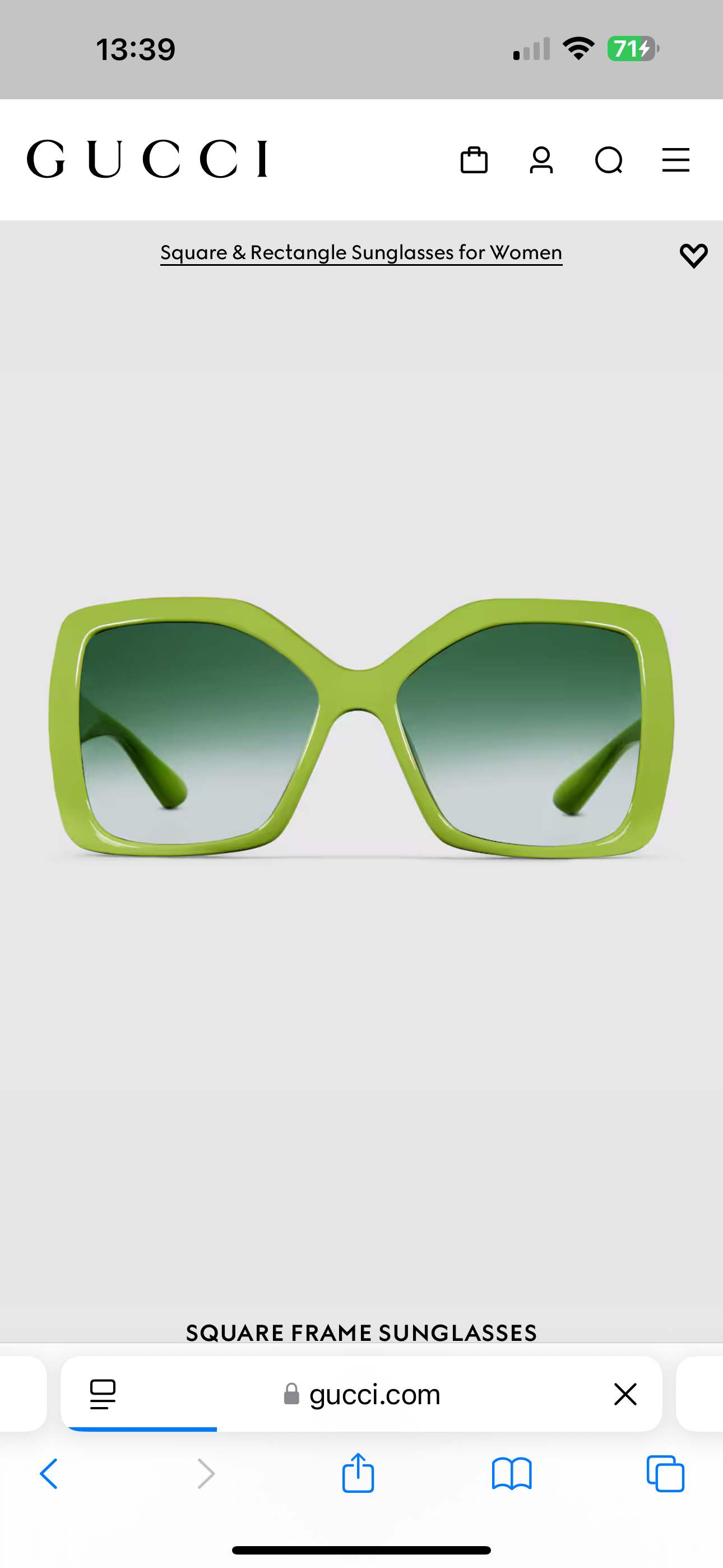 。GUCCI
MOD：GG2015S
size：59口19-140
