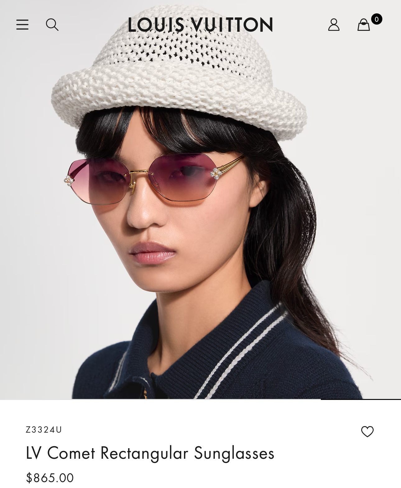 OversizedLOUIS VUITTONMOD：Z3324USize：62口17 140
