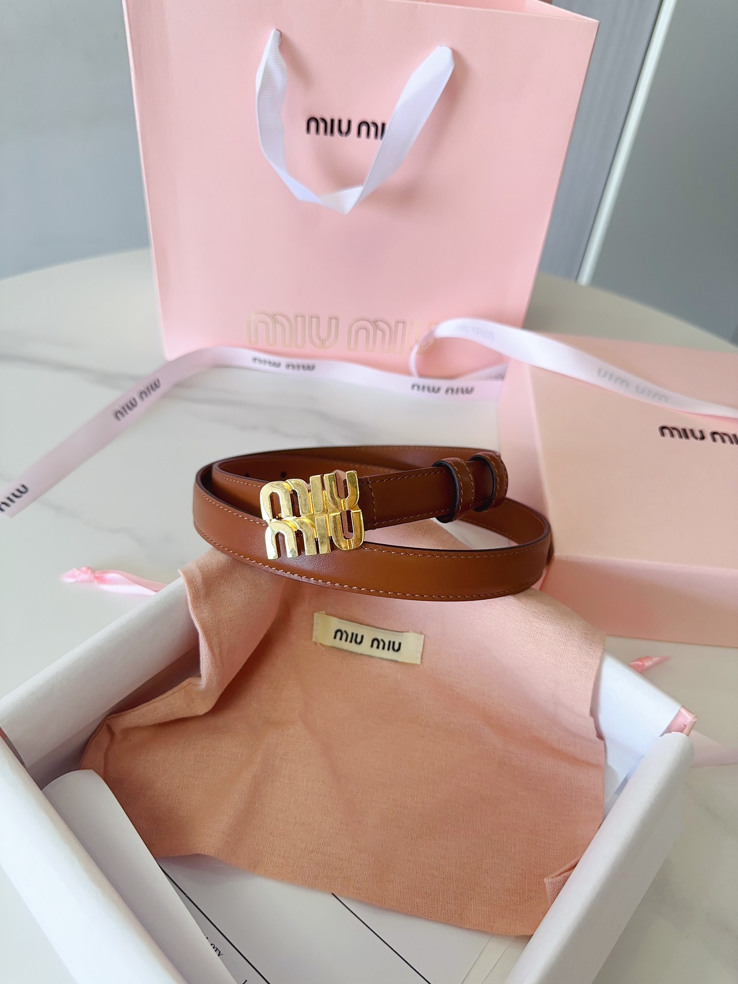 [Miu Miu Belts]Miumiu counter new stylewidth:2.0cm
