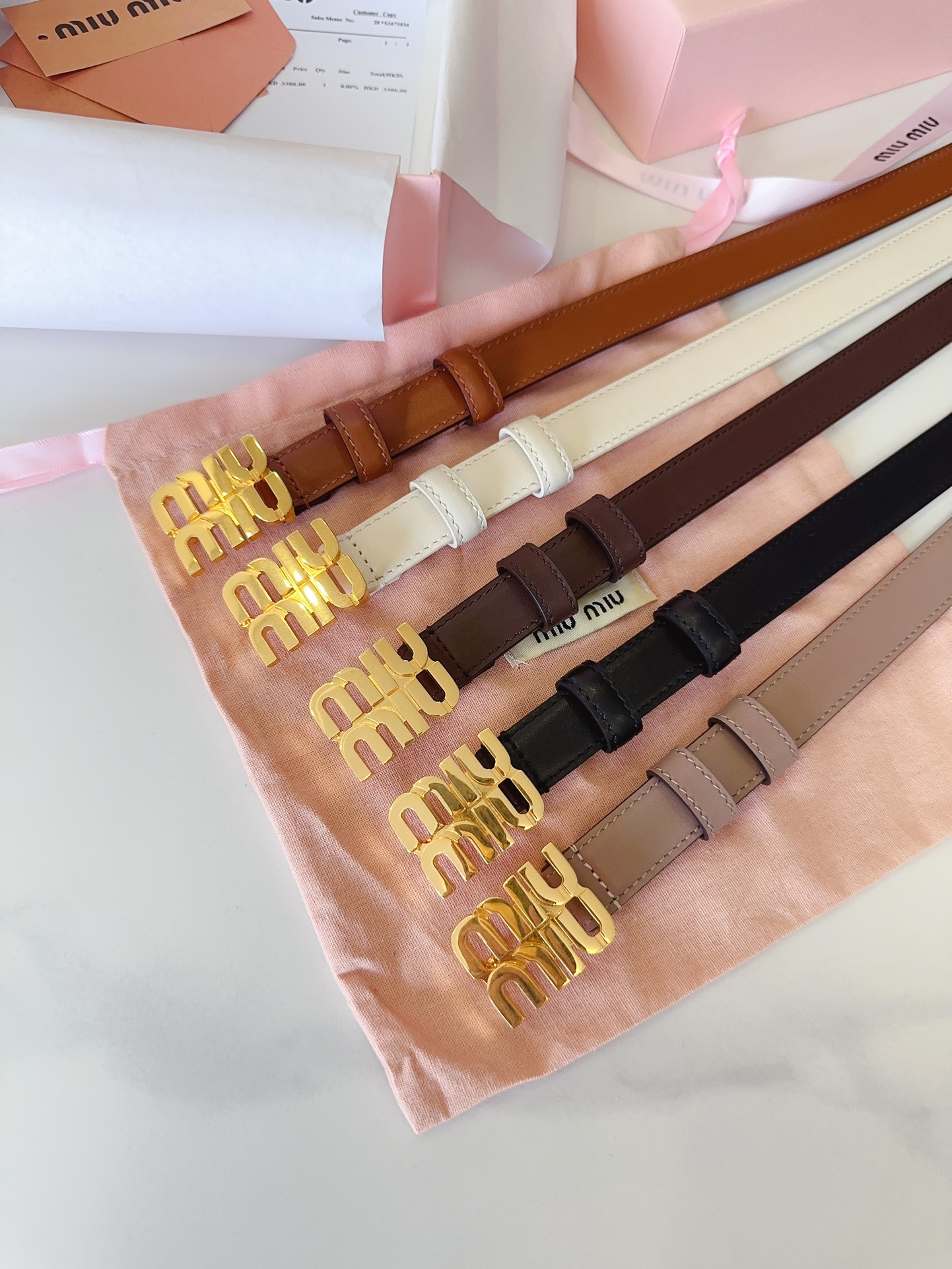 [Miu Miu Belts]Miumiu is fashionable and versatilewidth:2.0cm
