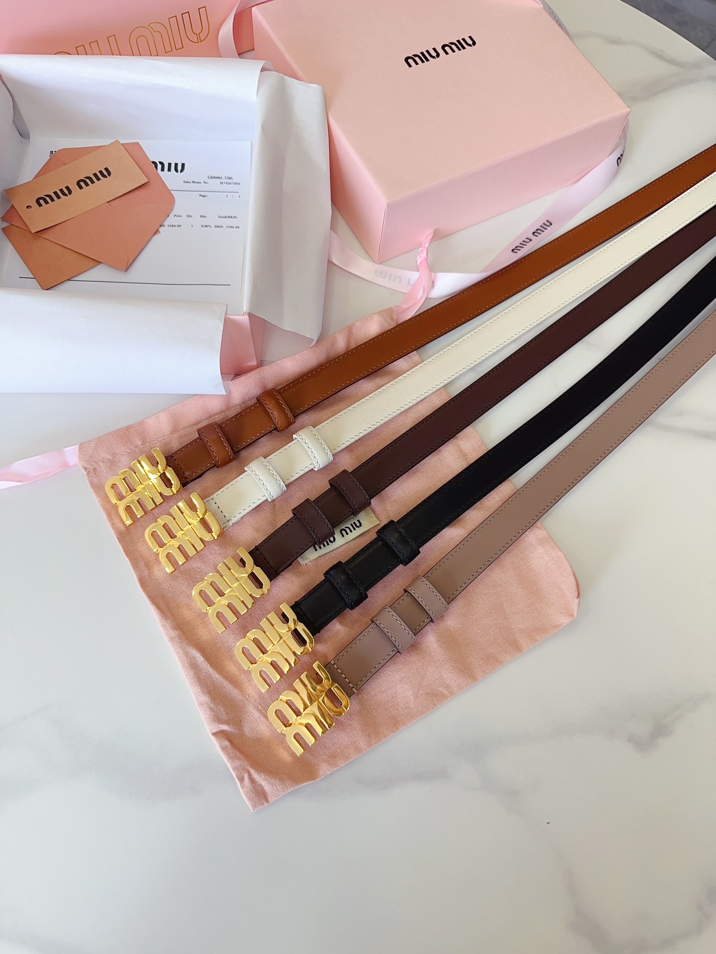 [Miu Miu Belts]Miumiu is fashionable and versatilewidth:2.0cm