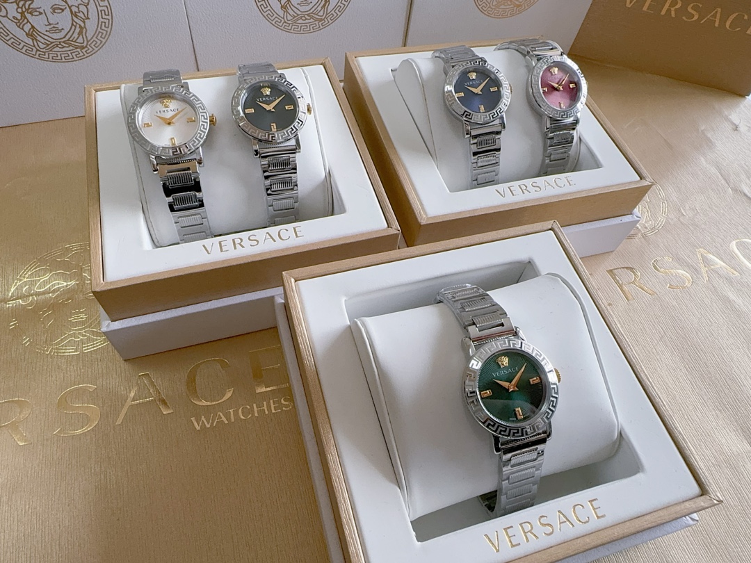 Stylish VERSACE PETIT 28mm Watch: Urban Design for Women with Snakeskin Wristband - 图片 1